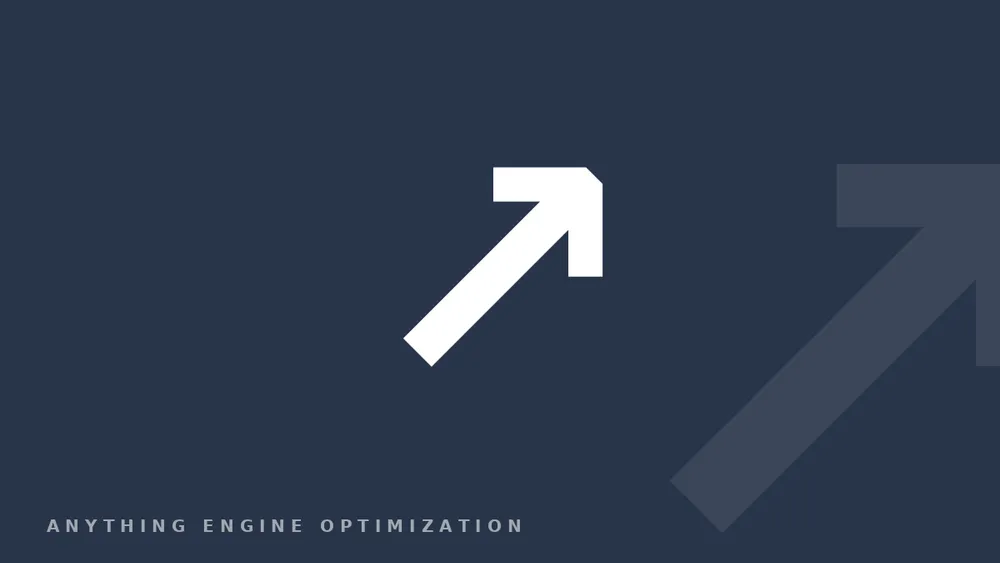 A slate-toned glyph card with an upward arrow, evoking campaign optimization tools.