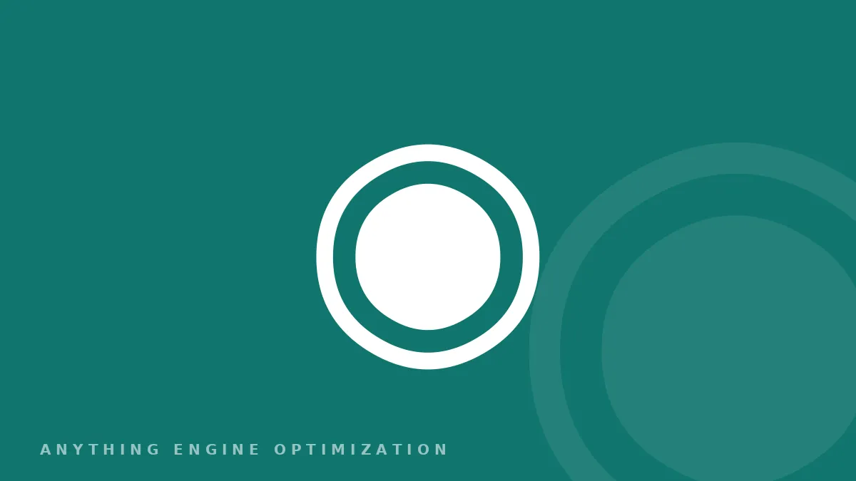 Abstract target glyph on a deep teal field