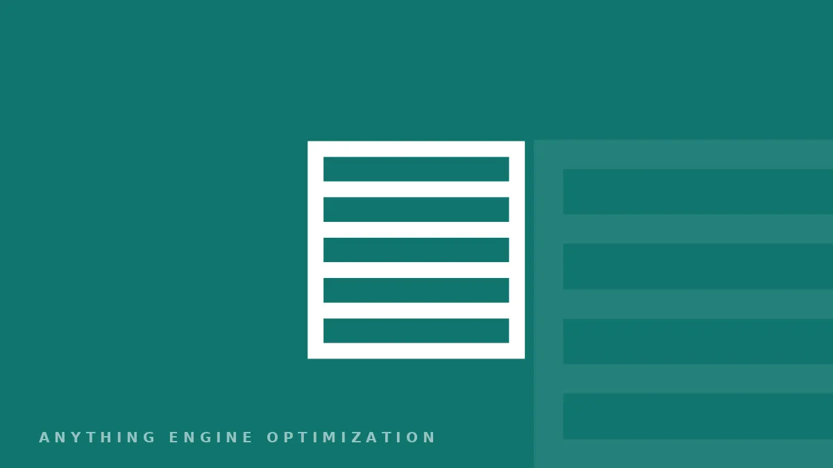 A pale document glyph on a deep teal field