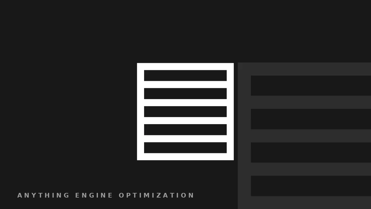 A white ledger/panel glyph on a deep ink field