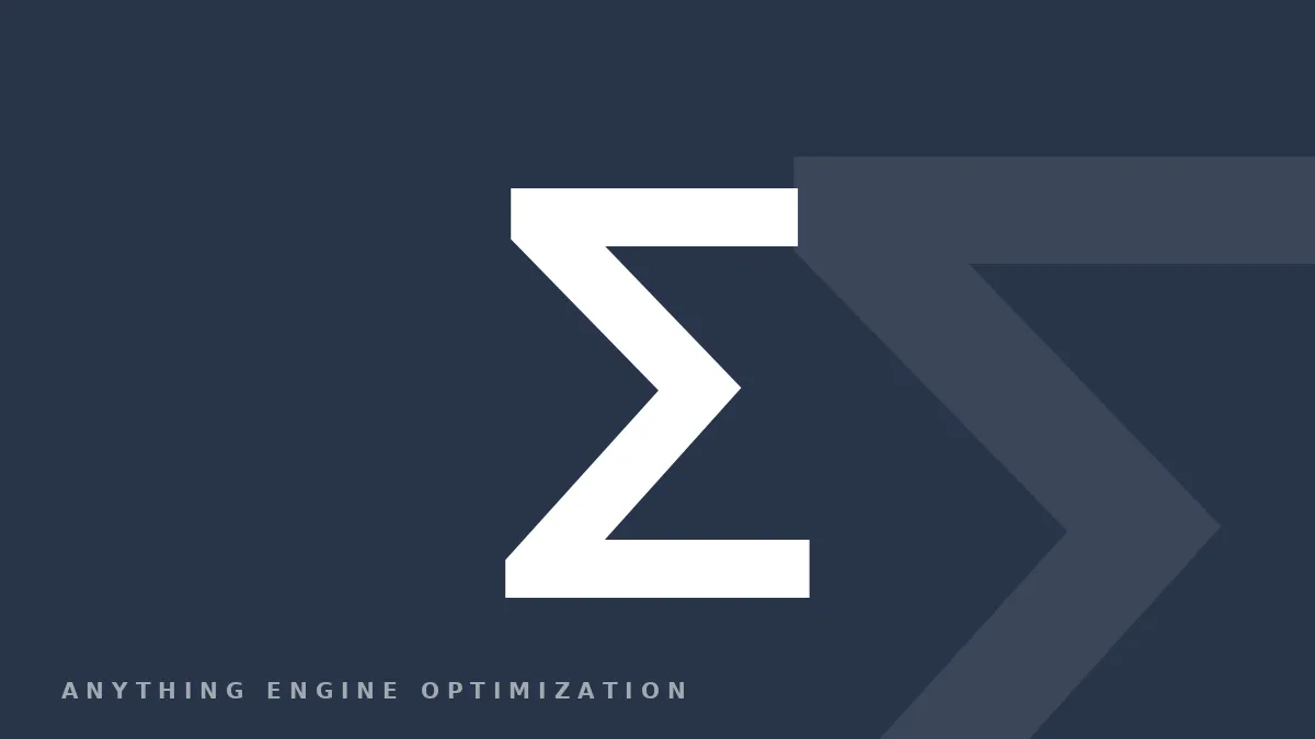 A pale sigma glyph on a deep slate field
