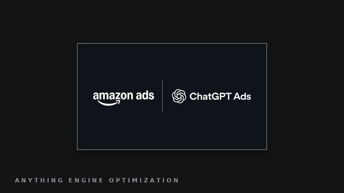 Amazon Ads' own promotional graphic for its ChatGPT advertising integration