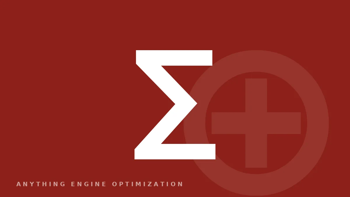 A single summation sign on a deep colour field — the house card for the weekly briefing.