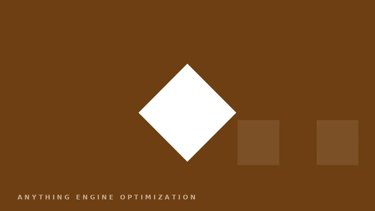 A white diamond glyph centered on a deep bronze field.