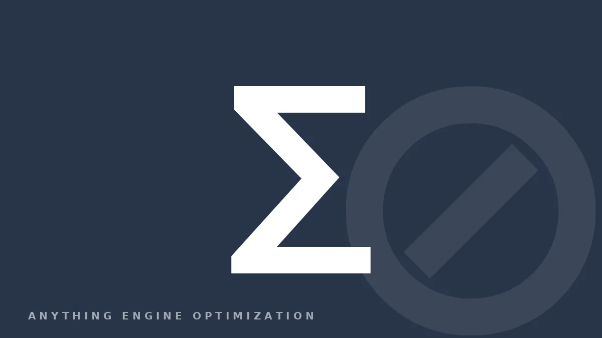A single summation sign on a deep colour field — the house card for the weekly briefing.