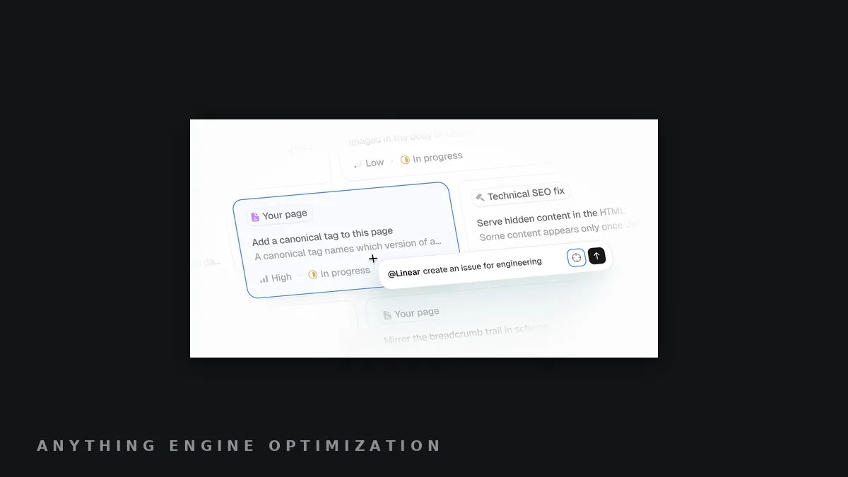 An abstract rendering of Peec AI's Peec Agent and Actions product update, framed for the wire.