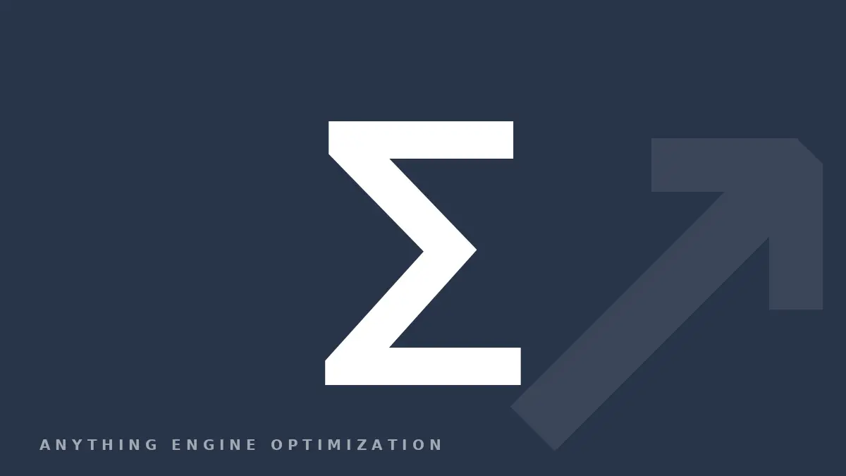 A single summation sign on a deep colour field — the house card for the weekly briefing.